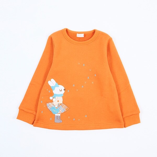 mimiちゃんアップリケの裏毛トレーナー(140~150)