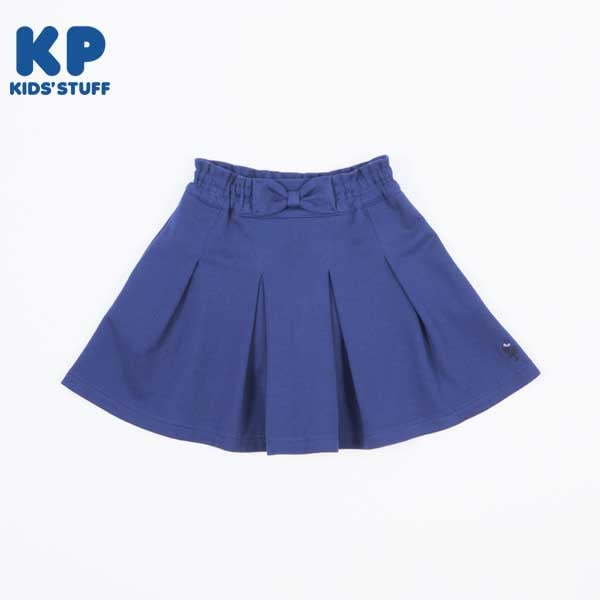 ウエストリボンのリップルポンチスカート(140~160)