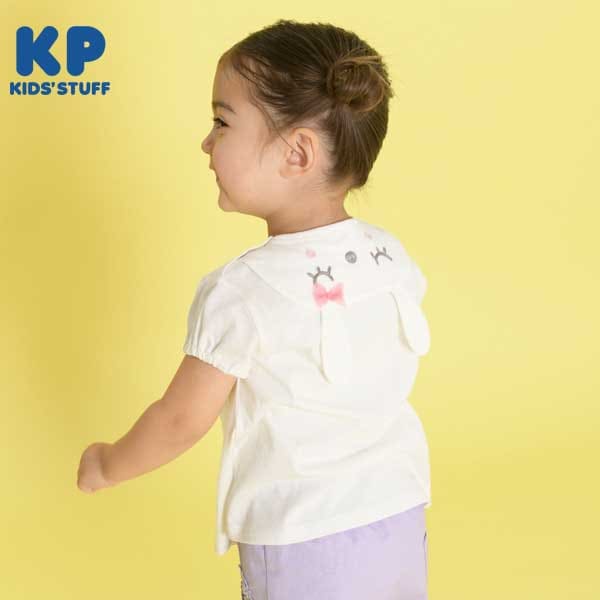 うさぎセーラー衿の半袖Tシャツ(80~90)