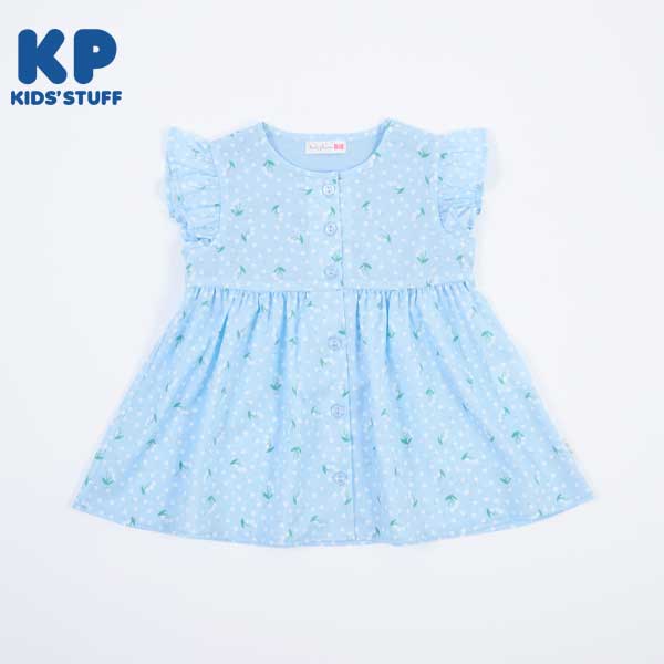 スズラン柄の半袖チュニック(140)