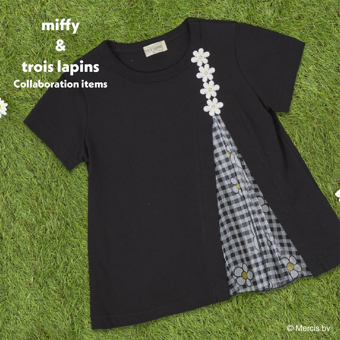 miffy/ミッフィーコラボ 切替え半袖Tシャツ(100～130)