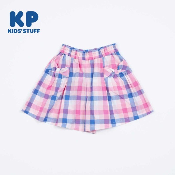 KP(ケーピー)チェック柄キュロット140~160
