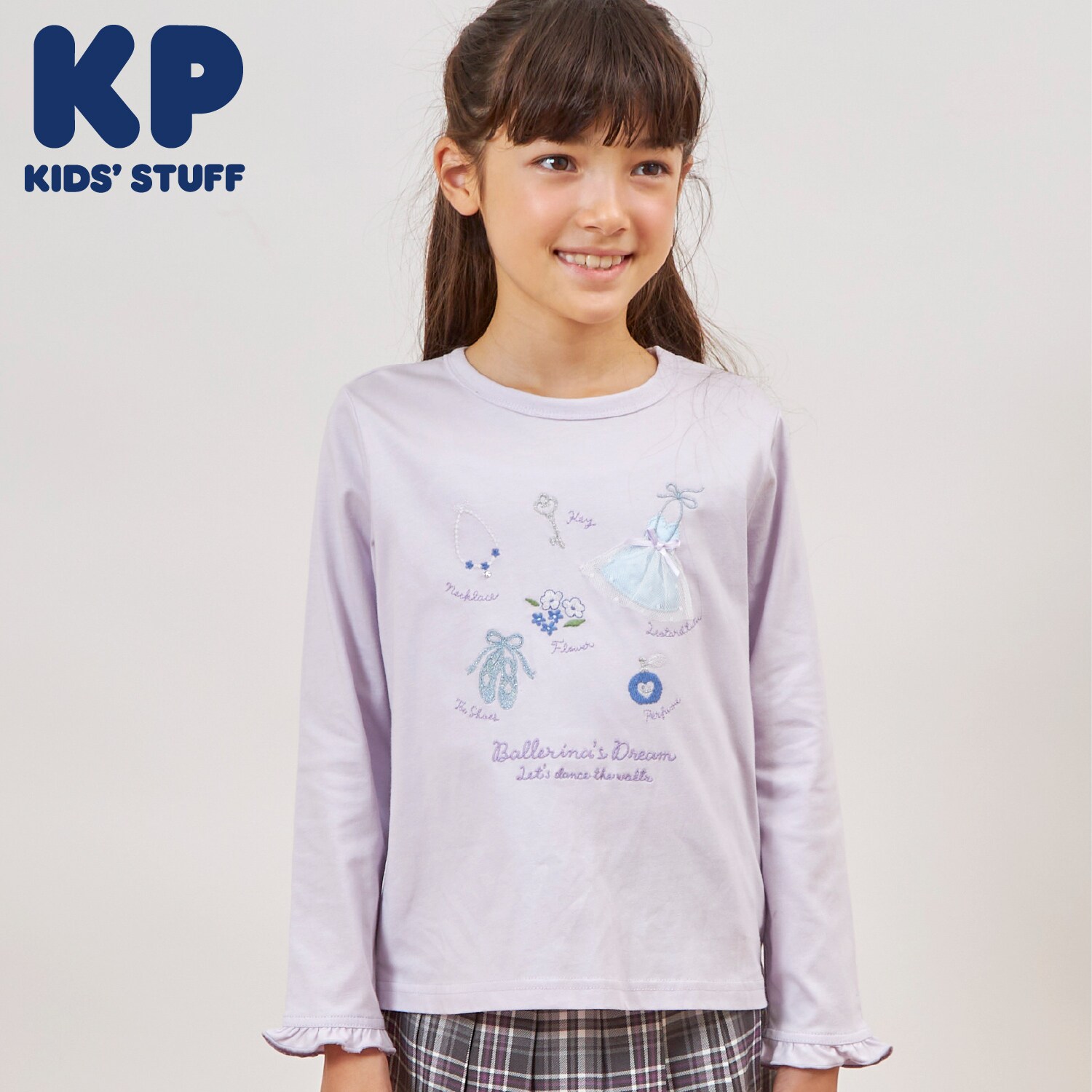 バレエモチーフ 長袖Tシャツ