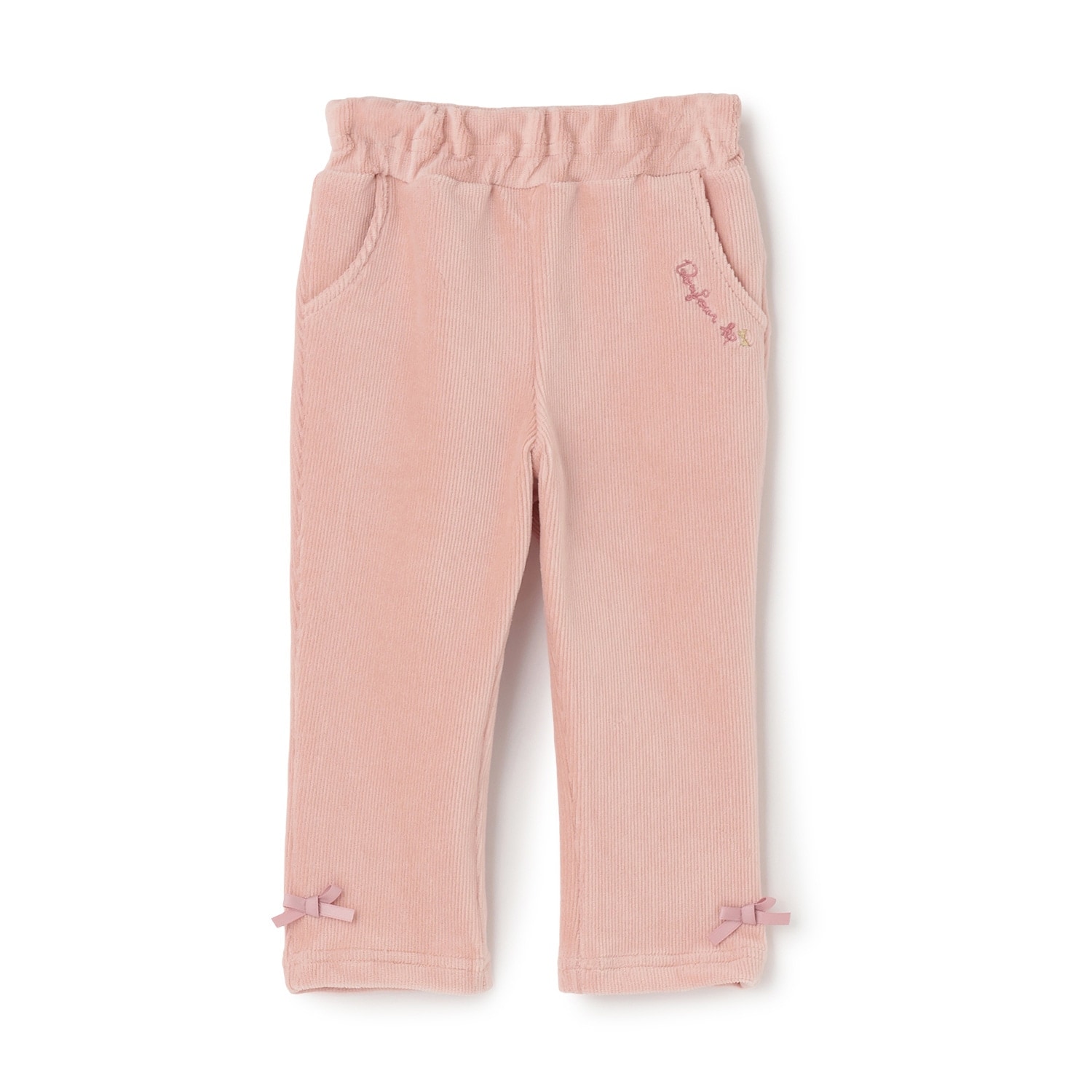 mimiちゃん刺しゅう ニットコール パンツ