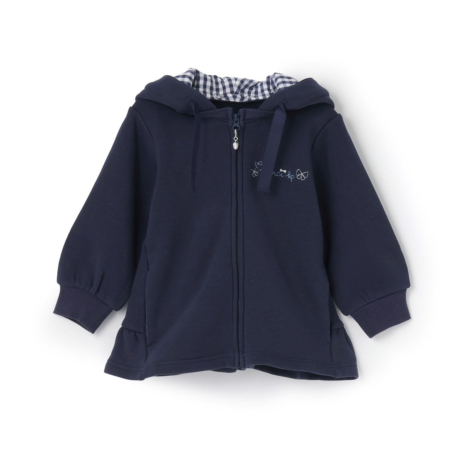 うさ耳 スムース裏シャギー パーカ