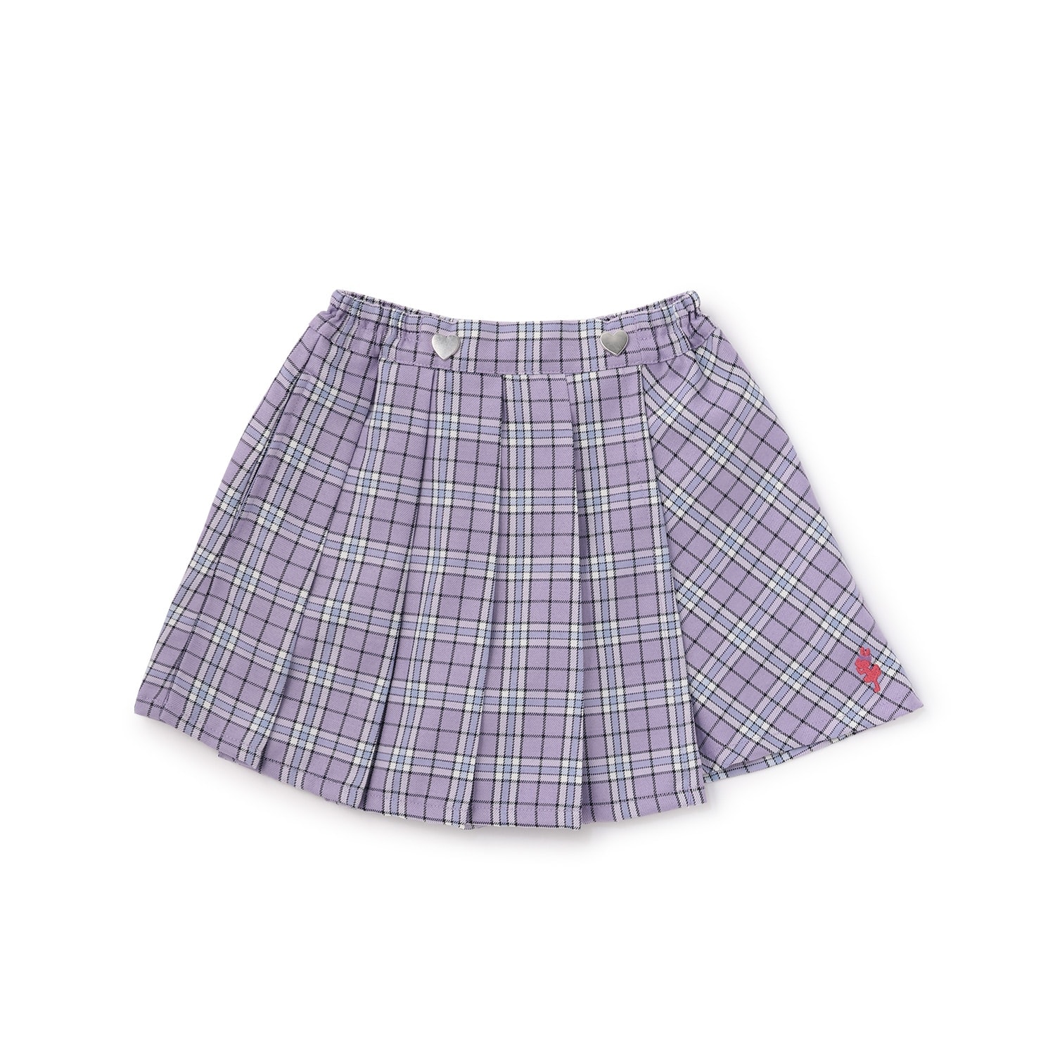 チェックプリーツキュロット