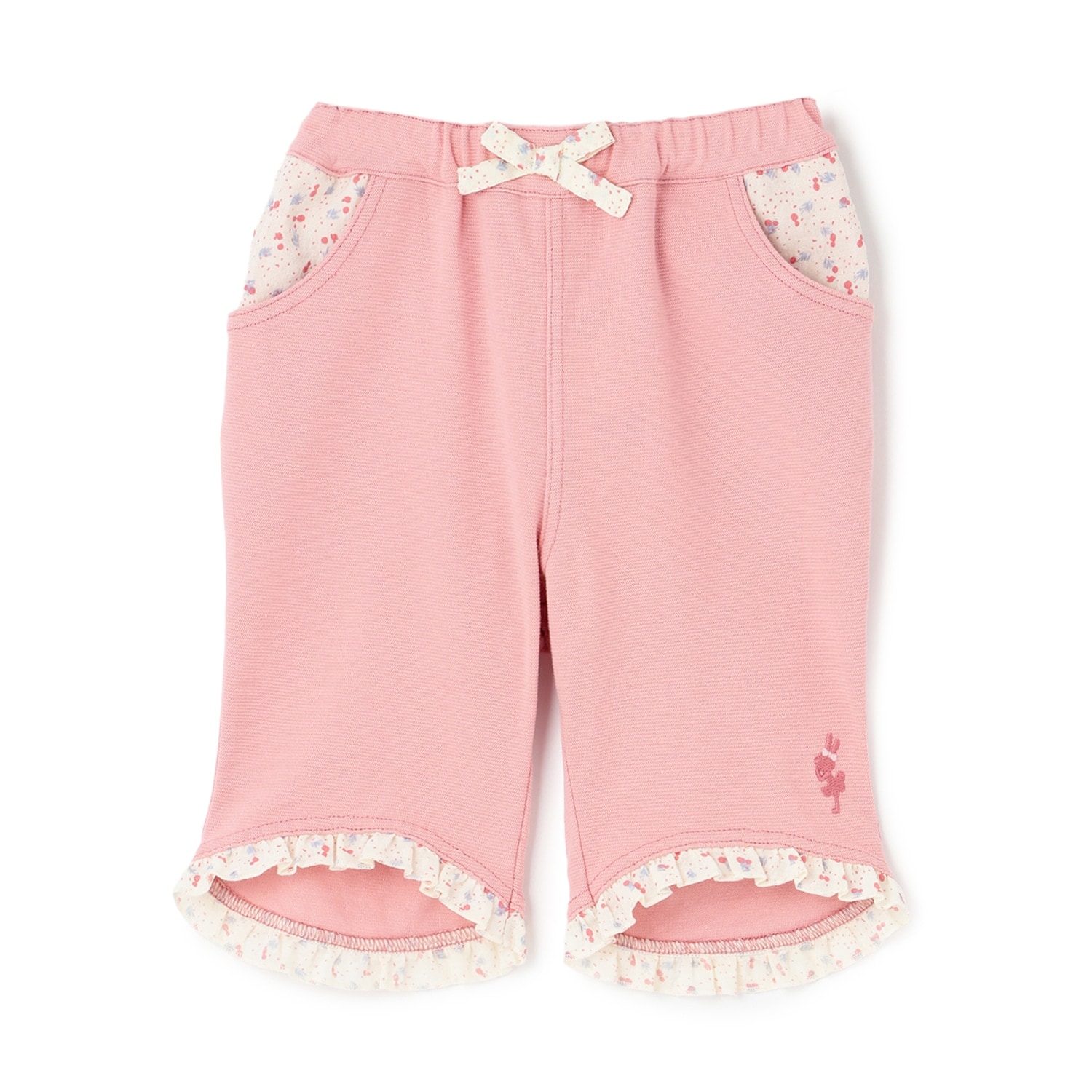 SZ天竺 5分丈フリルパンツ