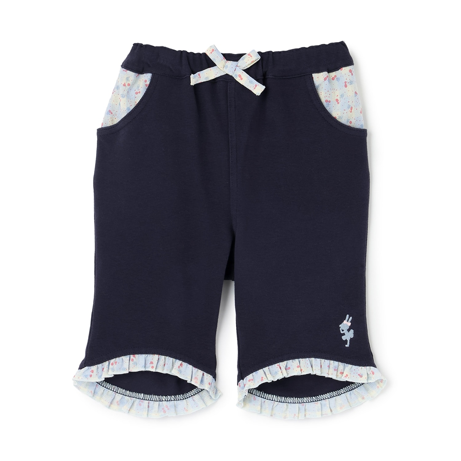 SZ天竺 5分丈フリルパンツ