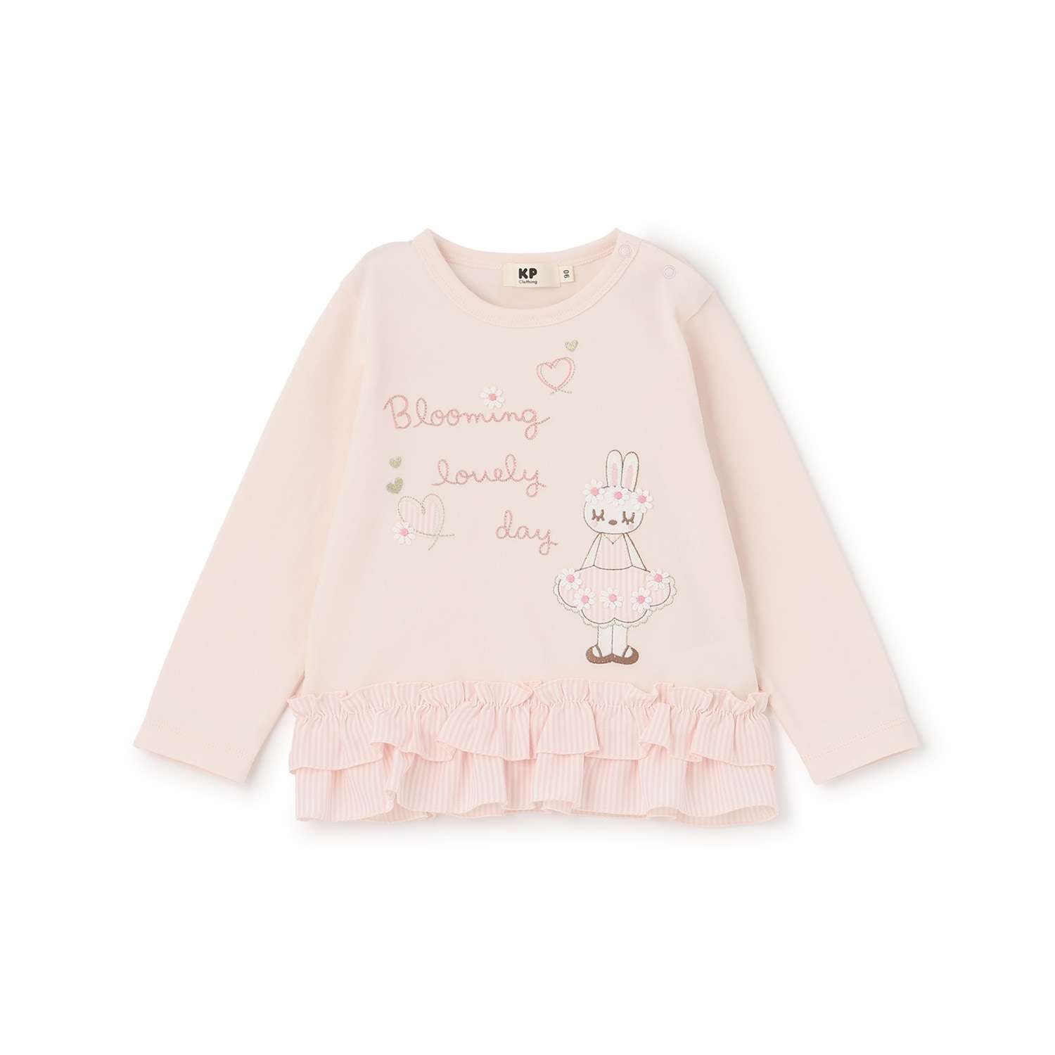 mimiちゃん 段フリル長袖チュニック