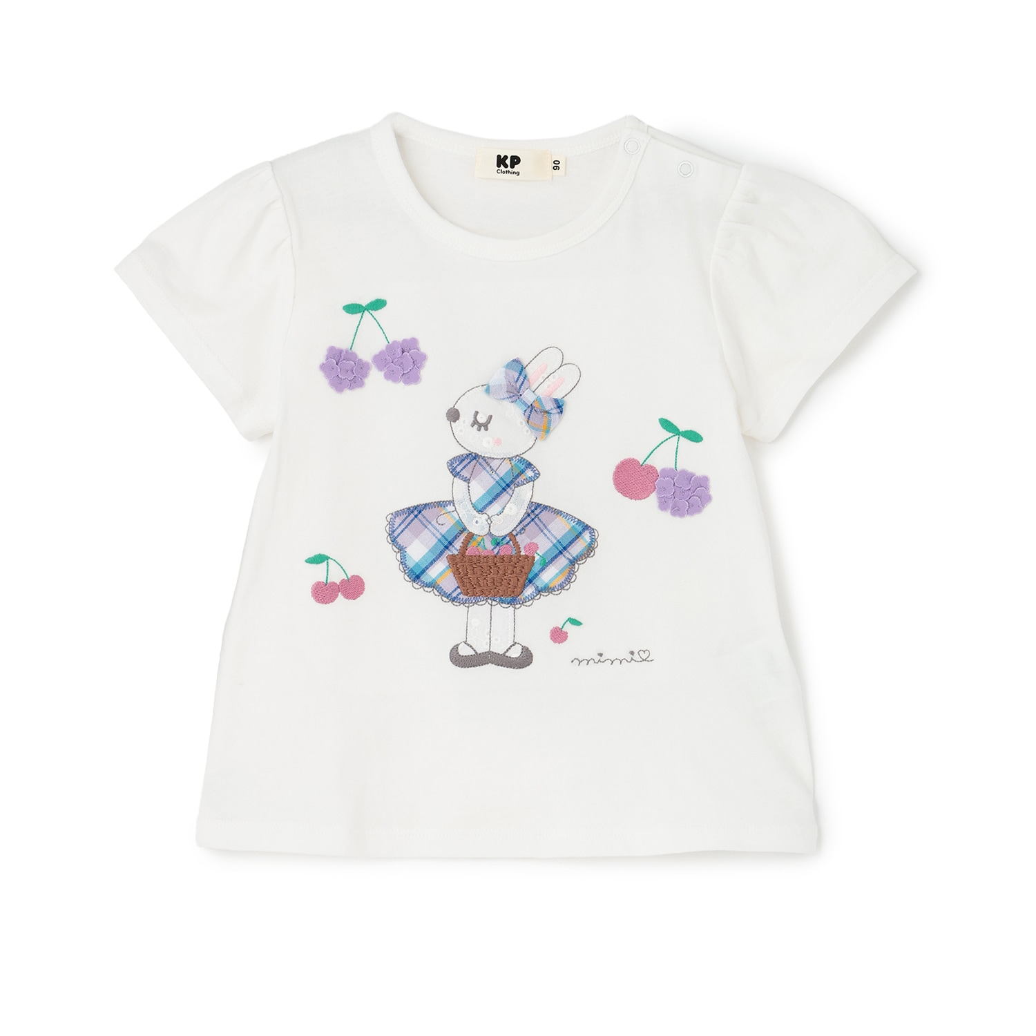 mimiちゃんアップリケ 半袖Tシャツ