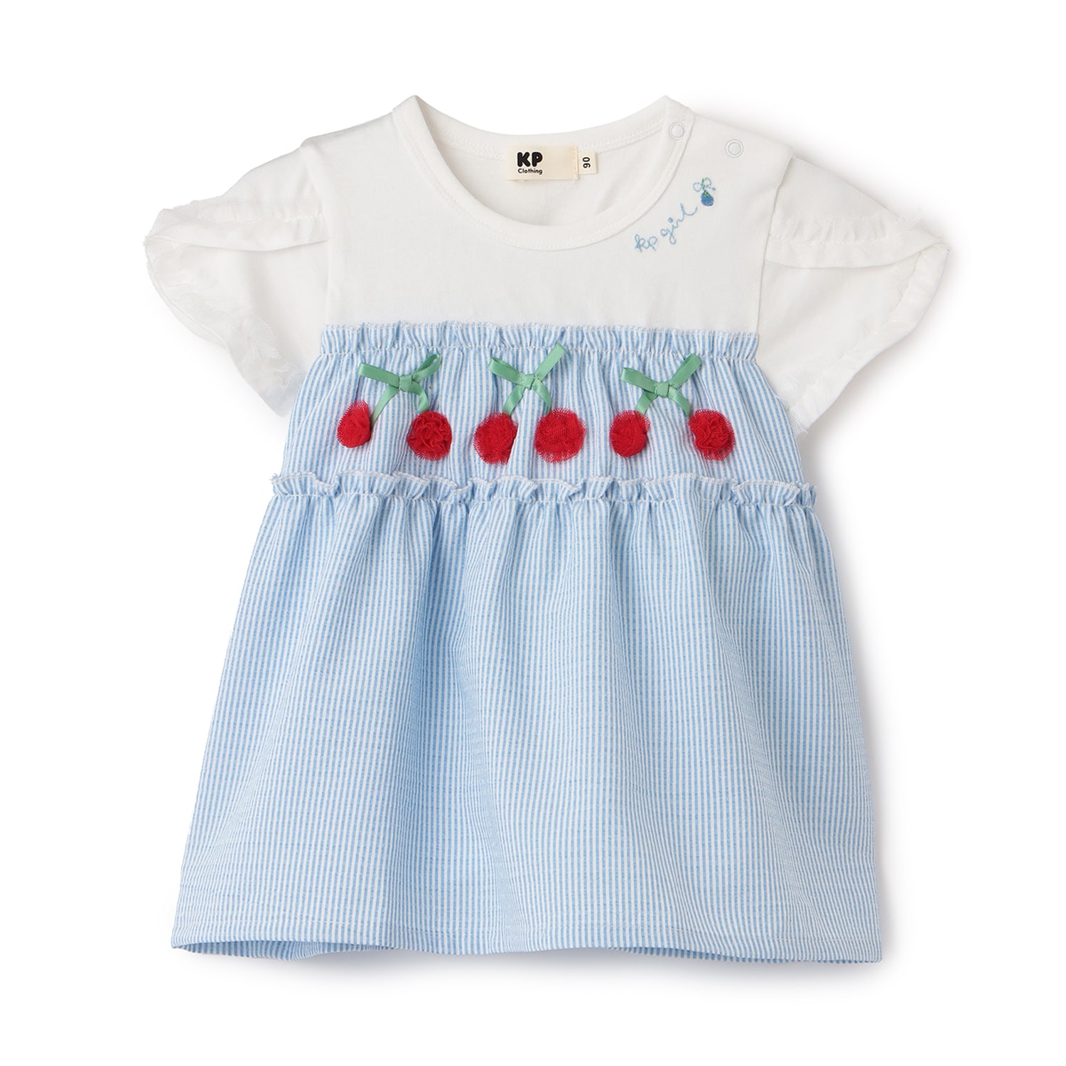 サッカーストライプ 半袖チュニック