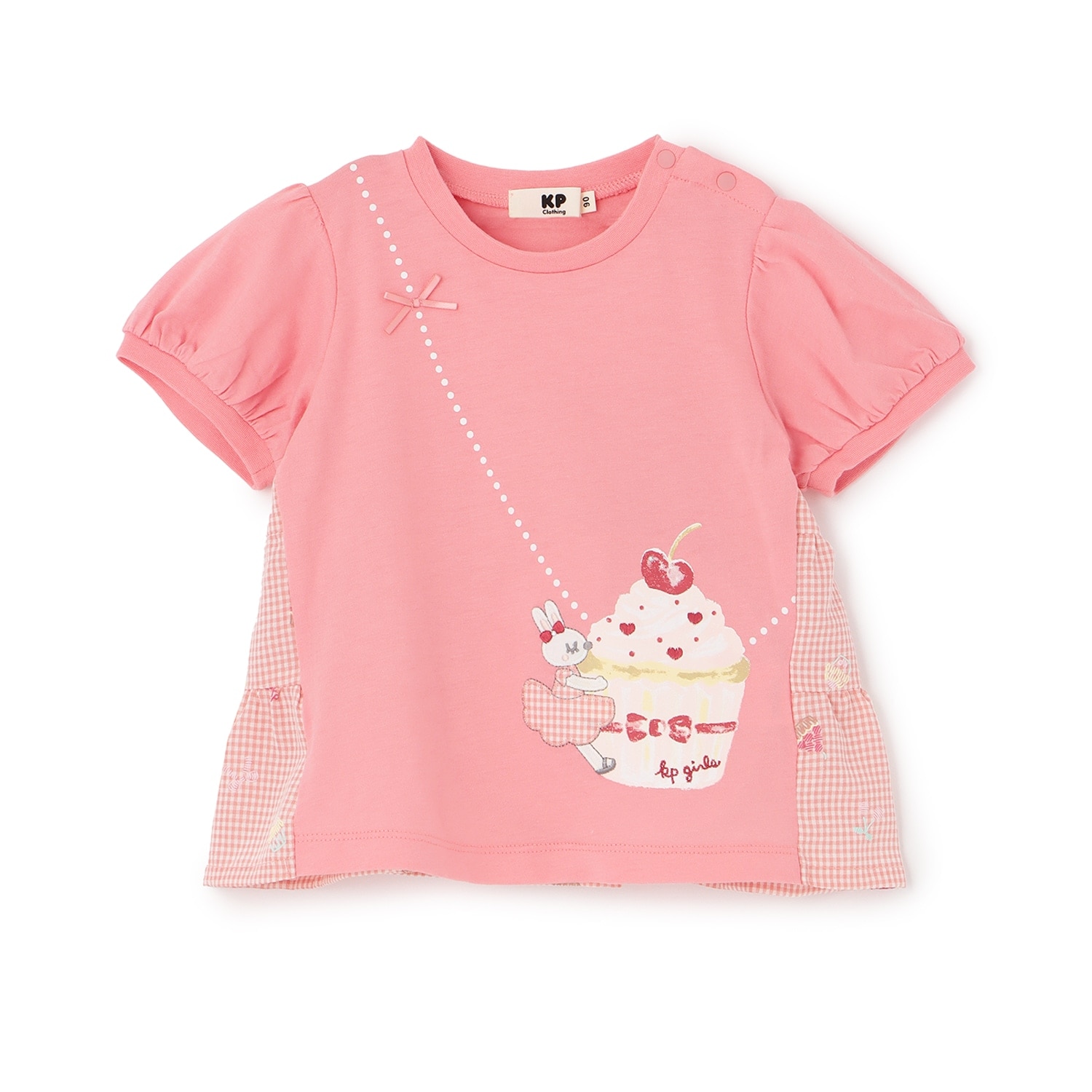 天竺×先染チェック 半袖Tシャツ