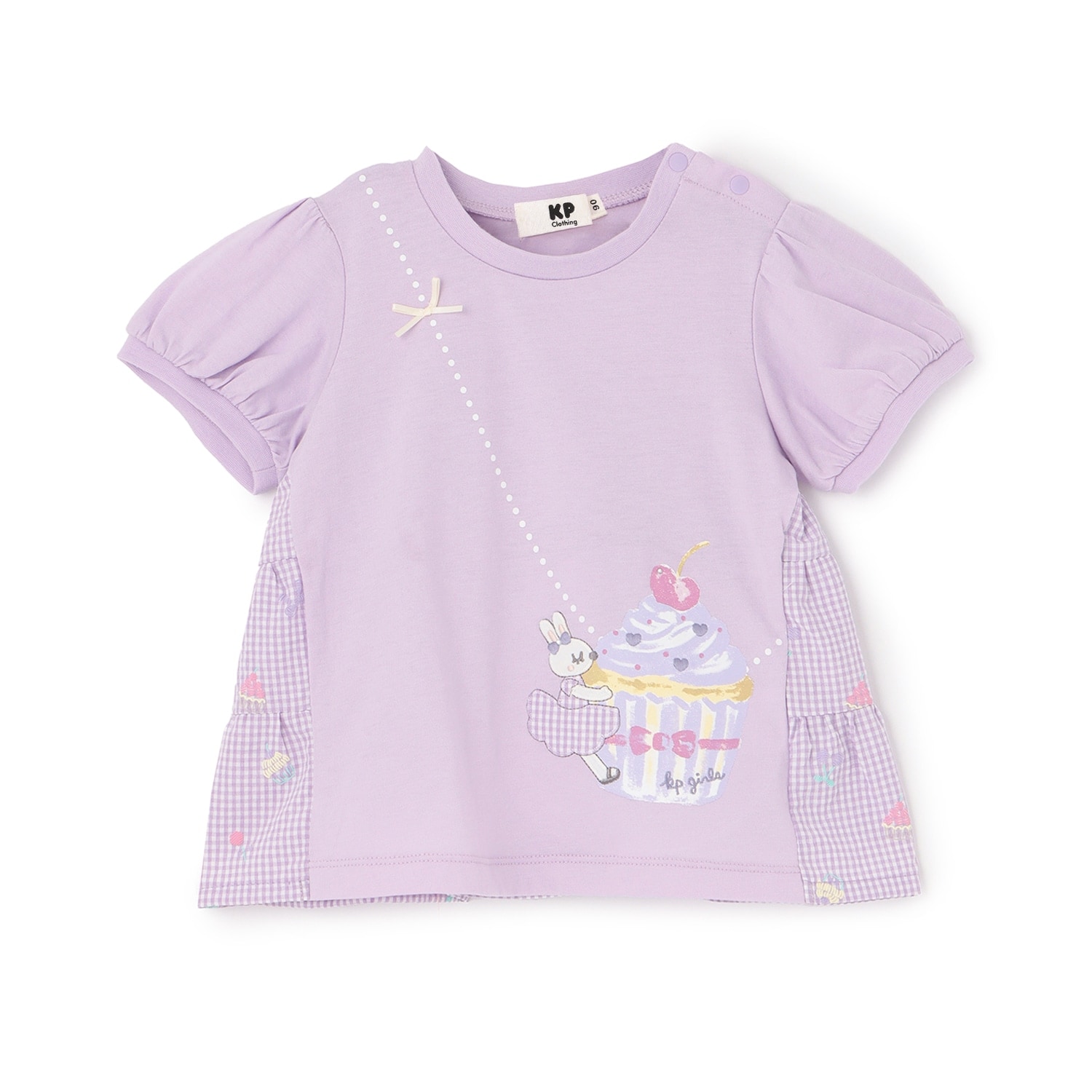 天竺×先染チェック 半袖Tシャツ