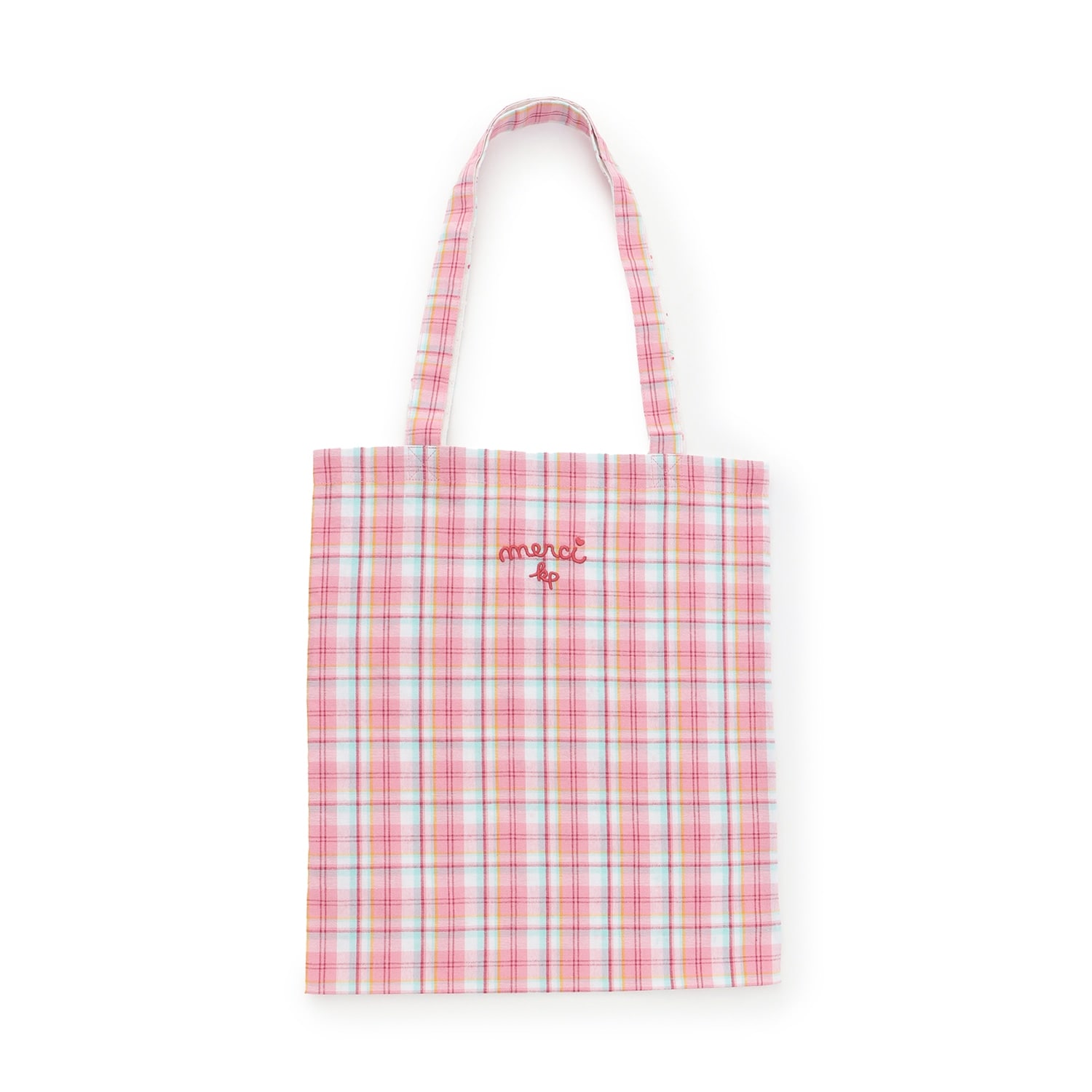 先染チェック バッグ