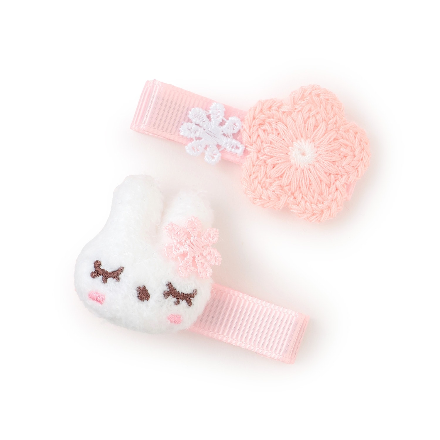 mimiちゃん＆花 ヘアクリップ