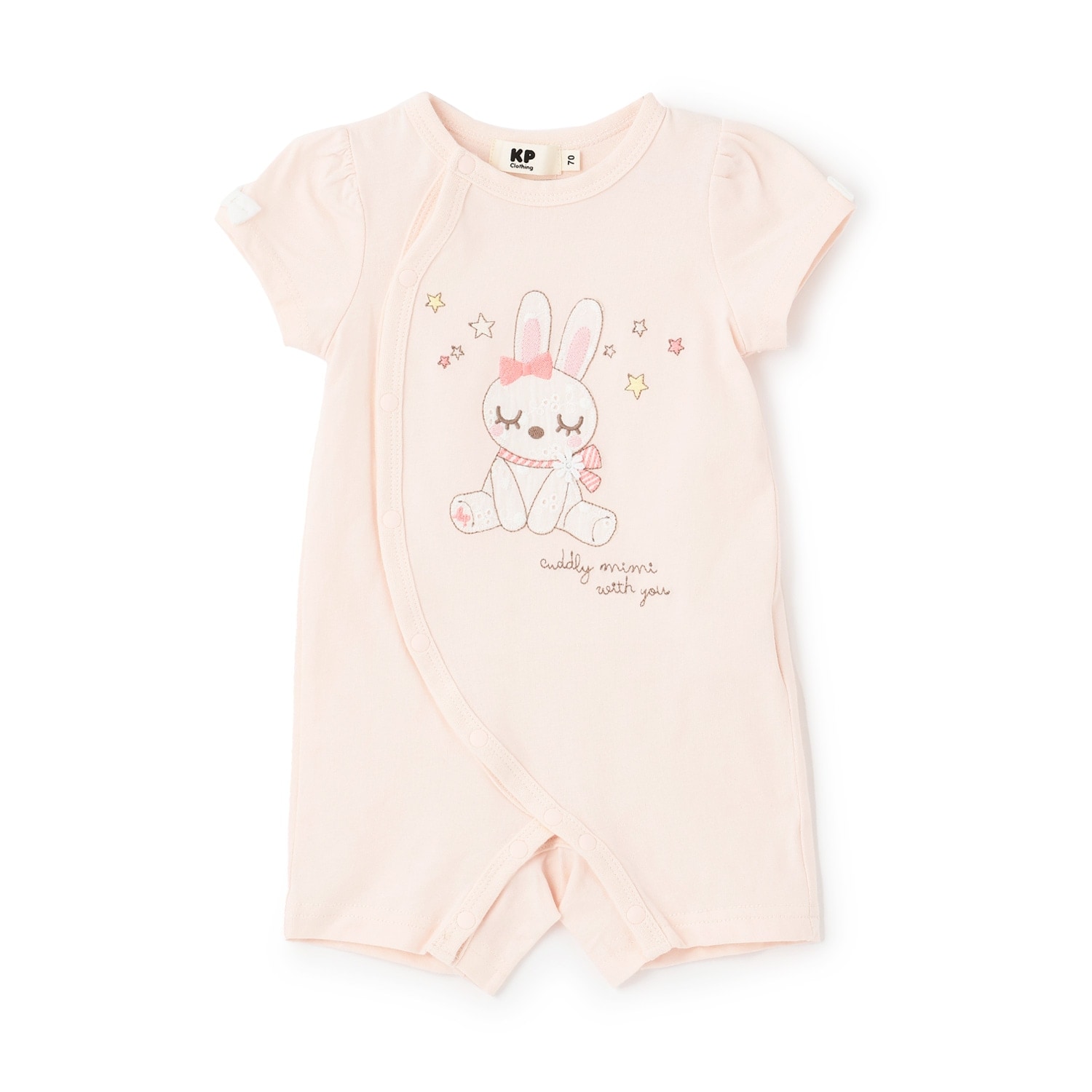 mimiちゃん アップリケ刺しゅう ショートオール