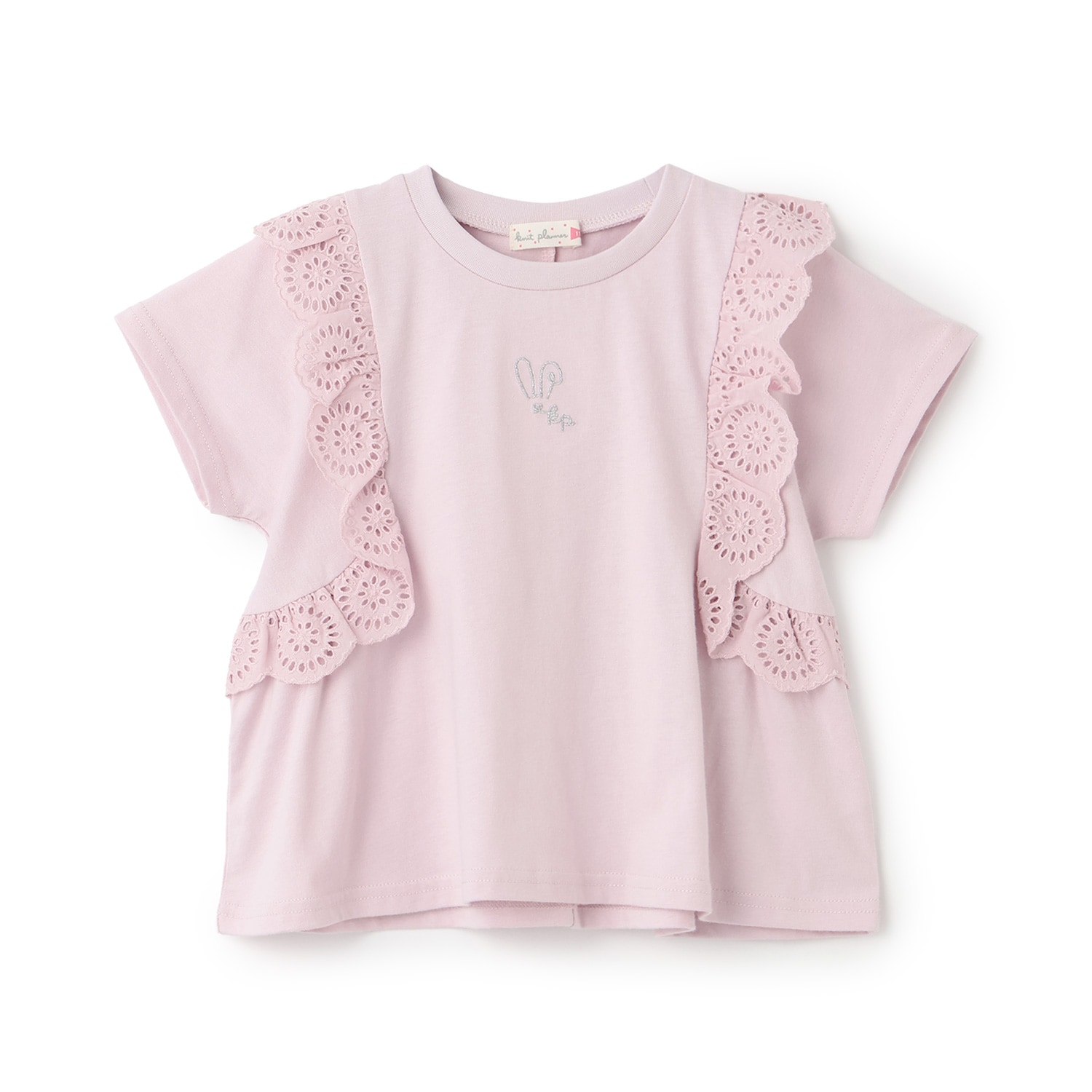 肩レースTシャツ
