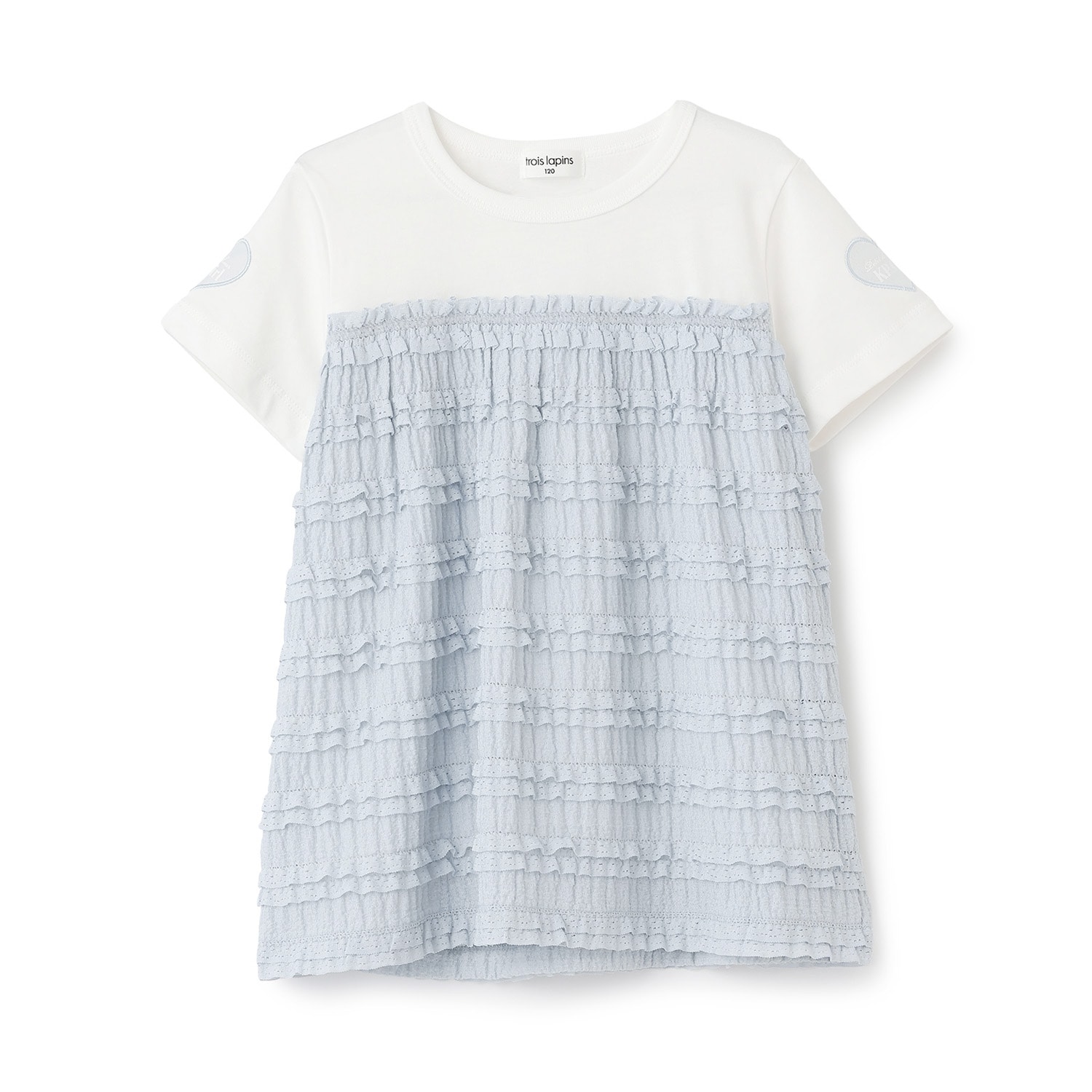 キャミソール風 ドッキングTシャツ