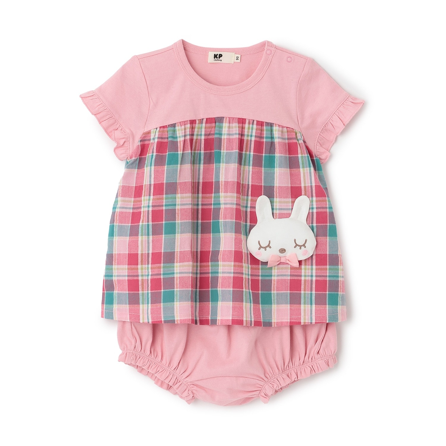 mimiちゃん チェックチュニック・ブルマセット