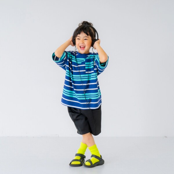 【パパもおそろい】Kidsアソートボーダー半袖Tシャツ