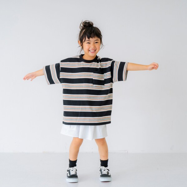 【パパもおそろい】Kidsアソートボーダー半袖Tシャツ