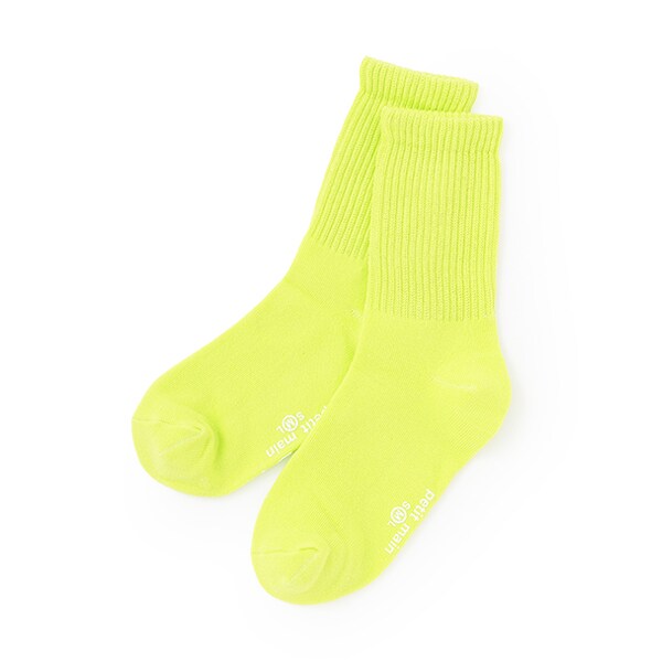 PEACEMINUSONE SOCKS ソックス ネオン イエロー グリーン PEACEMINUSONE - PEACEMINUSONE SOCKS ソックス ネオン イエロー