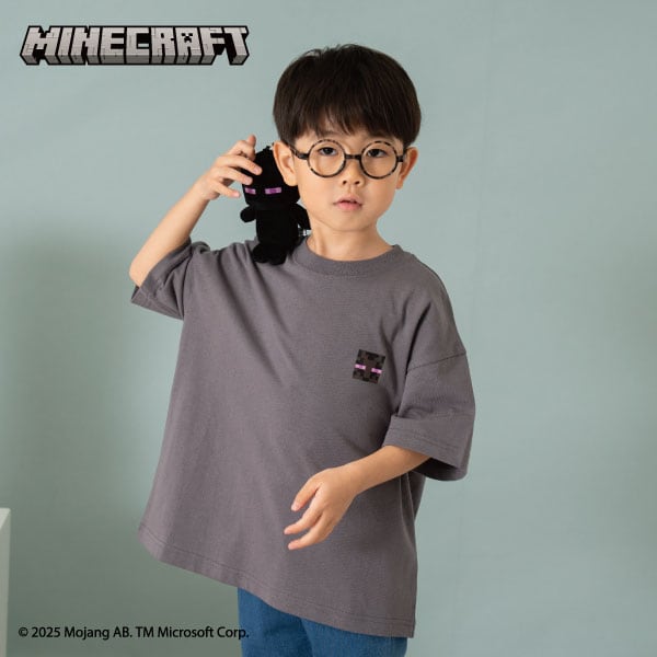 ［大人気につき再入荷！］【マインクラフト】【パパもおそろい】KIDSキャラクターTEE