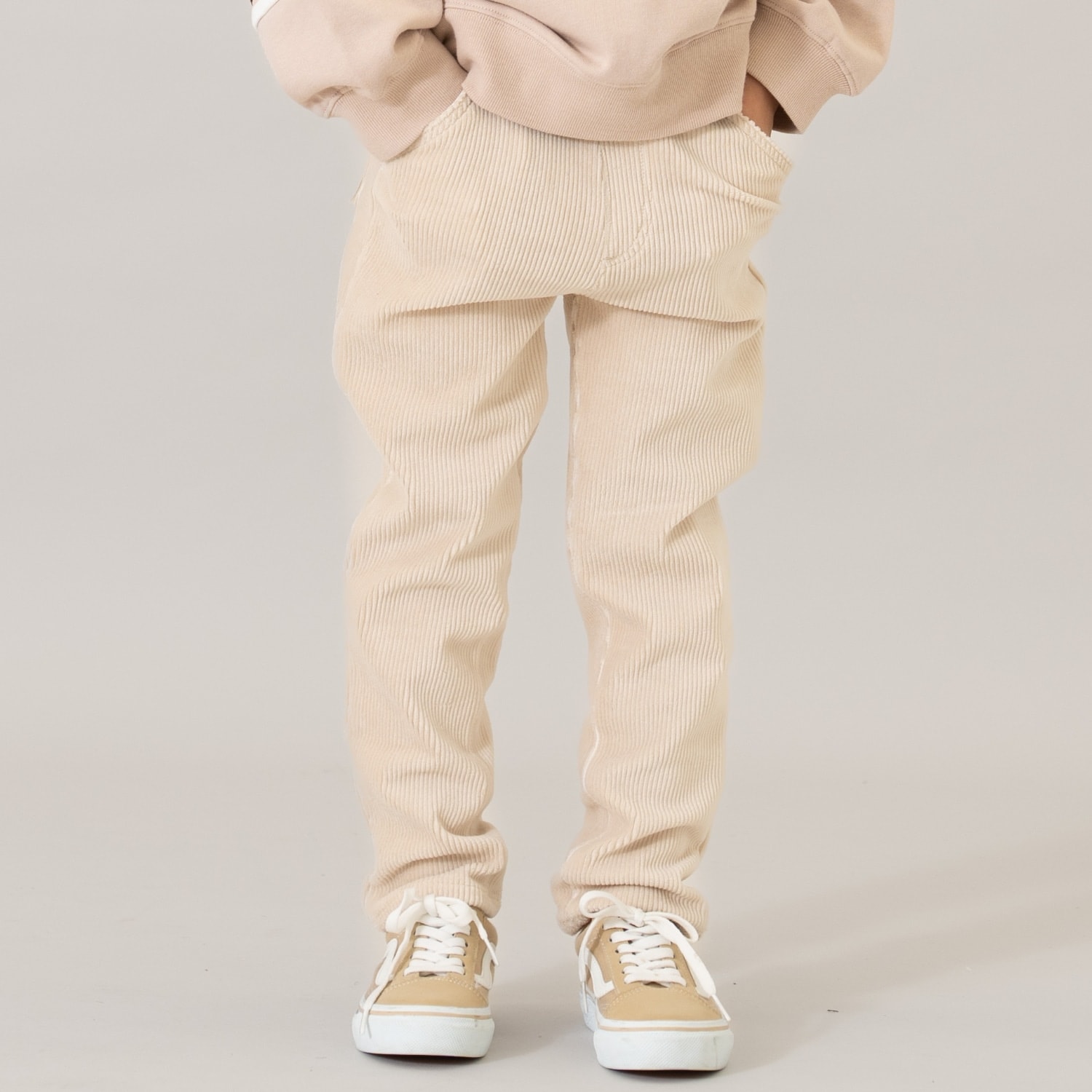 ソフトタッチカットコールスリムパンツ