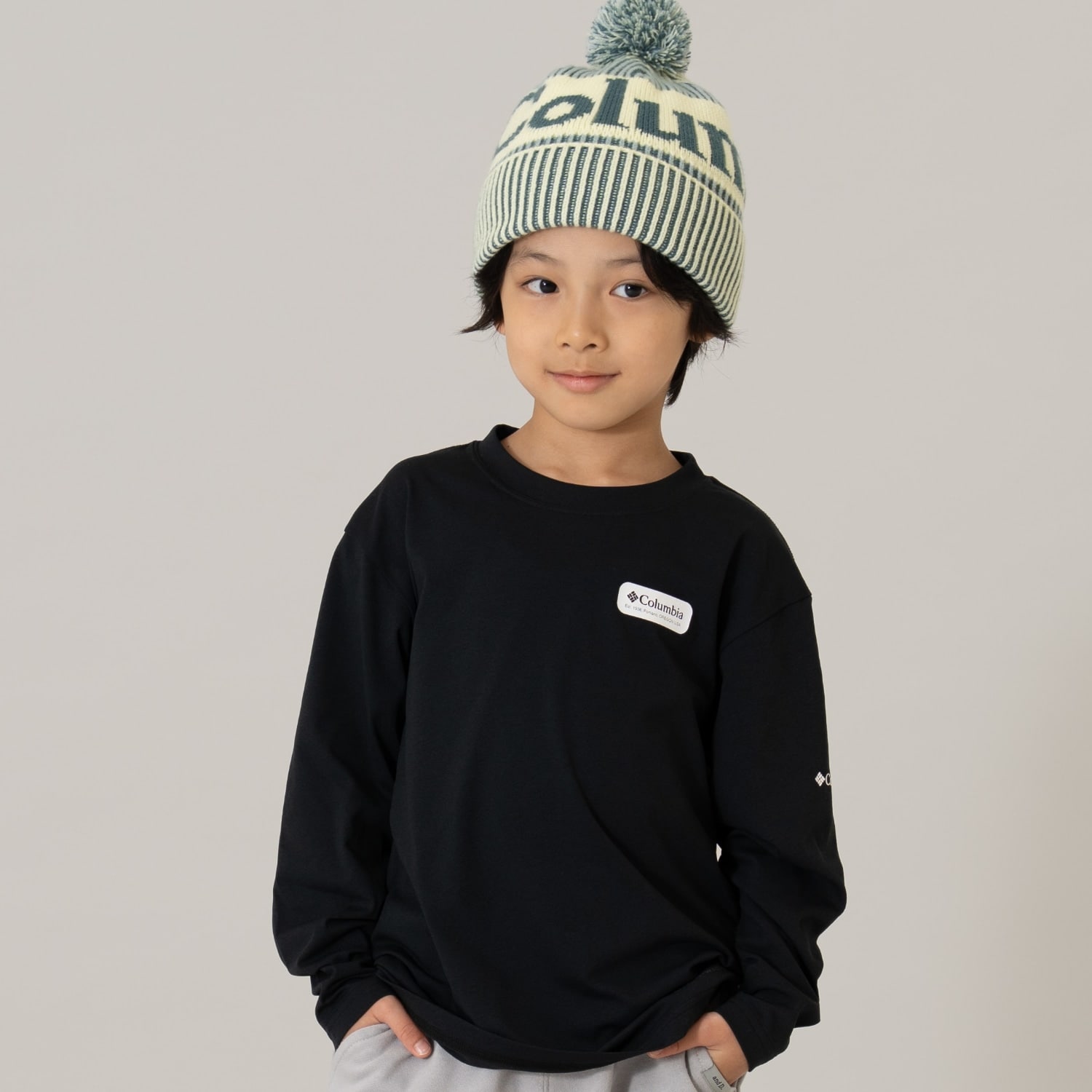 【Columbia】KidsワンポイントロゴロンT