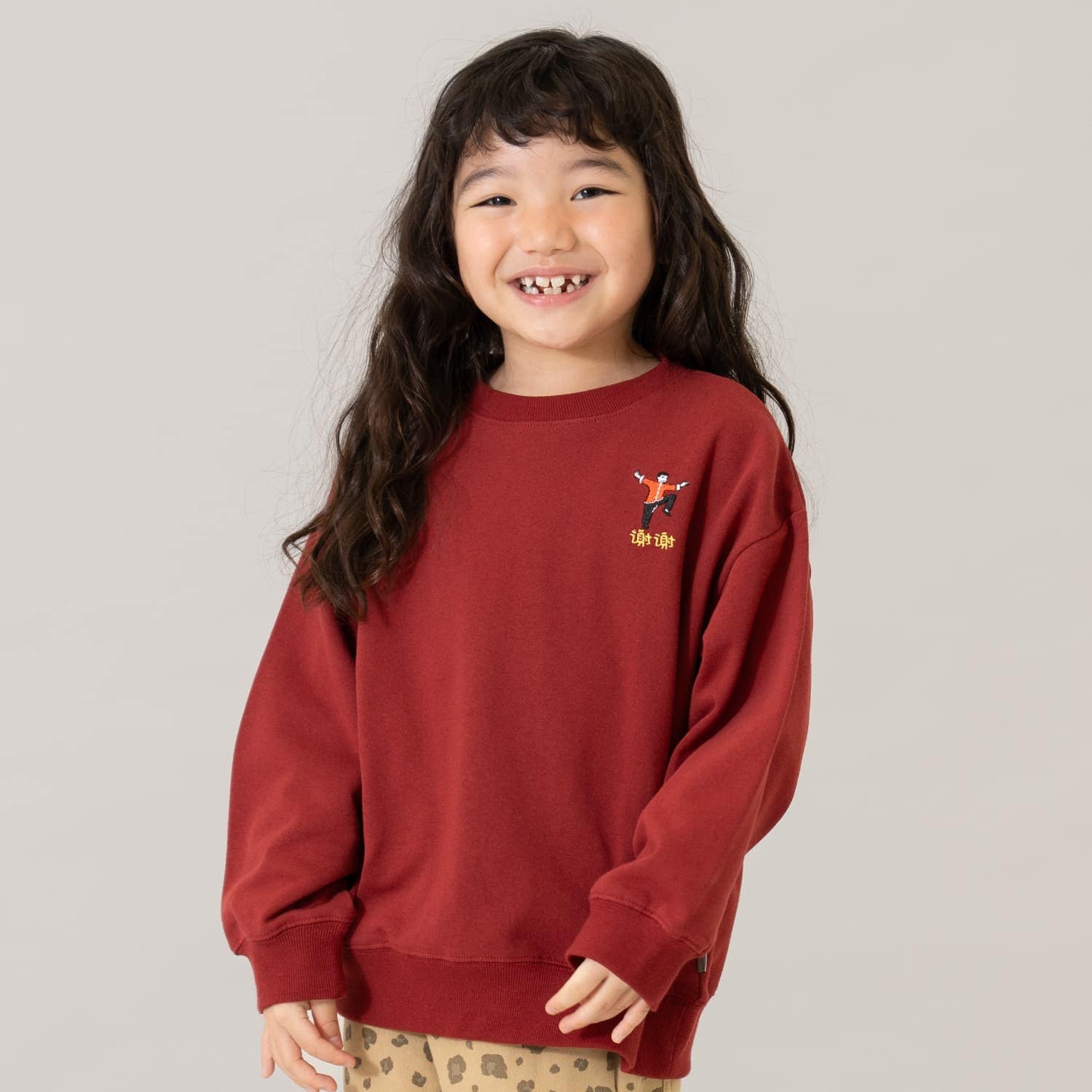 【親子リンク】【365D.】スウェットシティアイコン刺繍ワイドプルオーバー