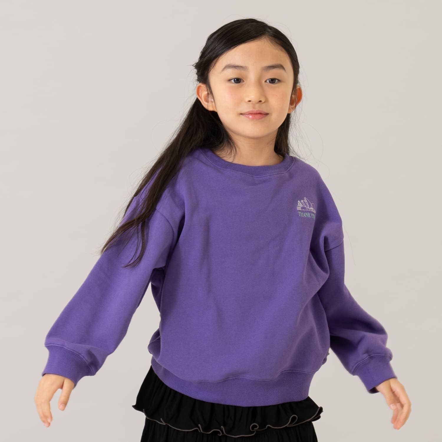 【親子リンク】【365D.】スウェットシティアイコン刺繍ワイドプルオーバー