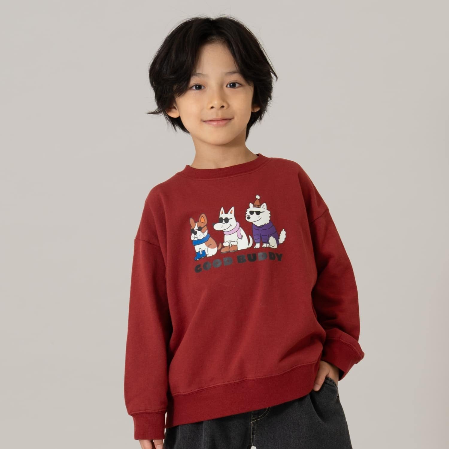 【365D.】スウェットOFUZAKE 柄ワイドプルオーバー