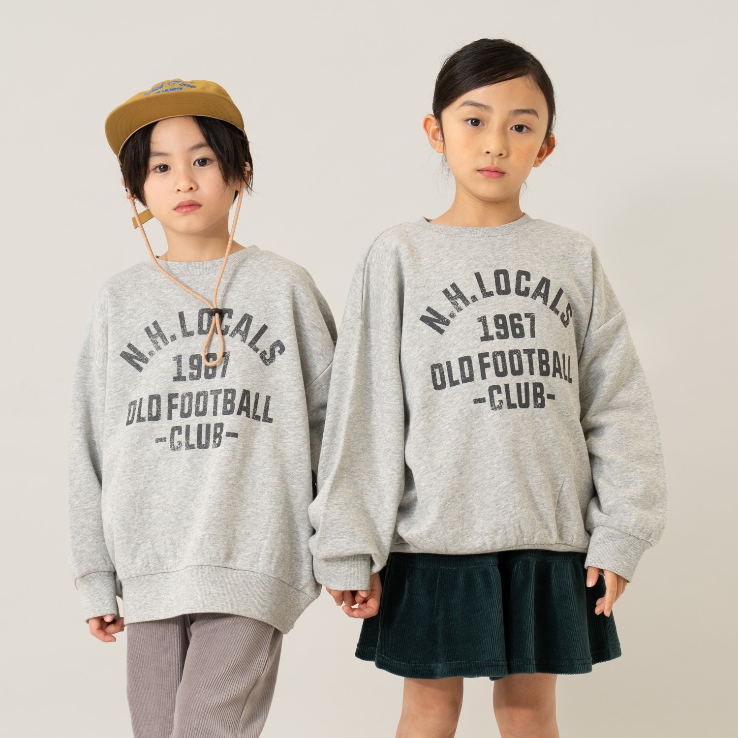 アメカジロゴプリントトレーナー