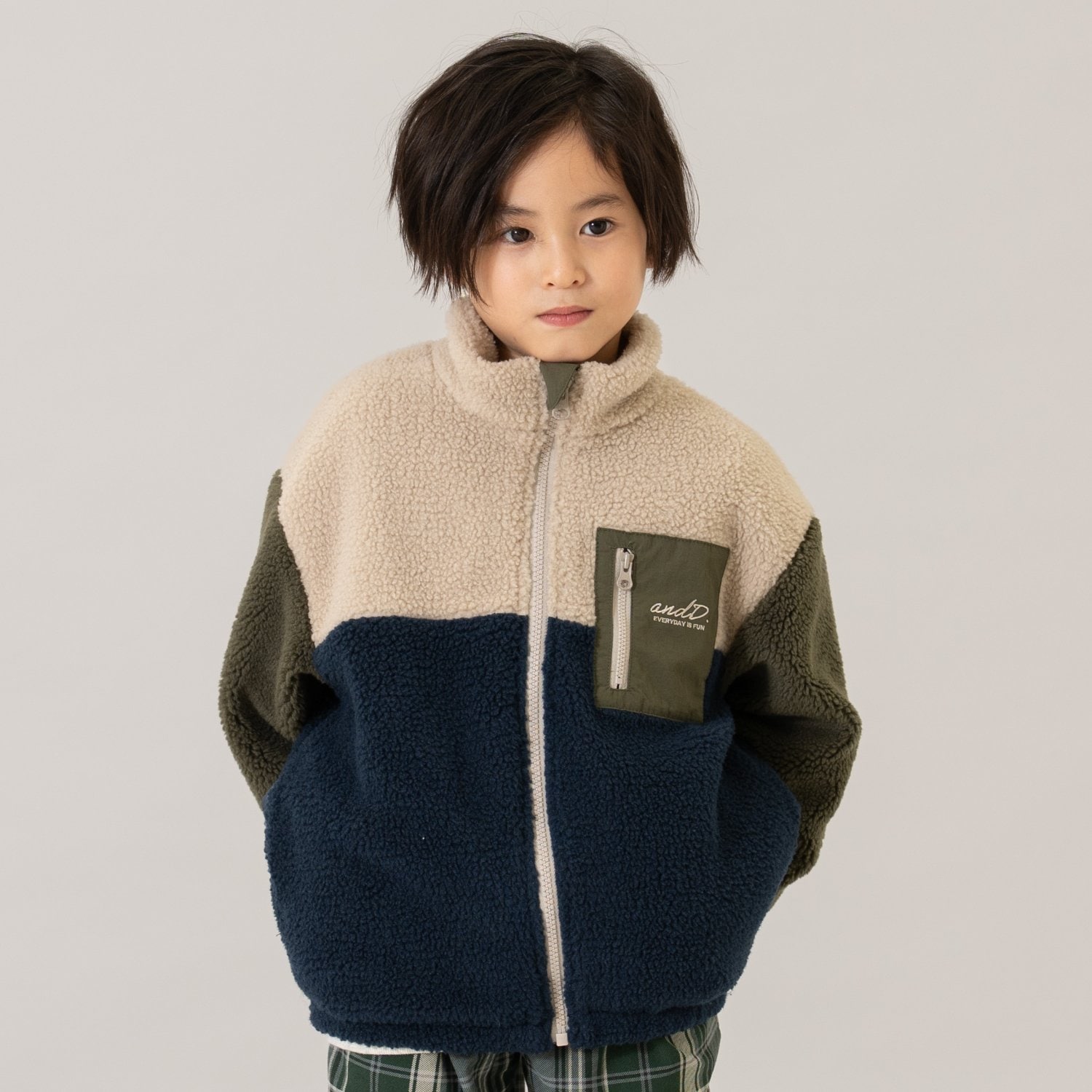 ボアスタンドブルゾン