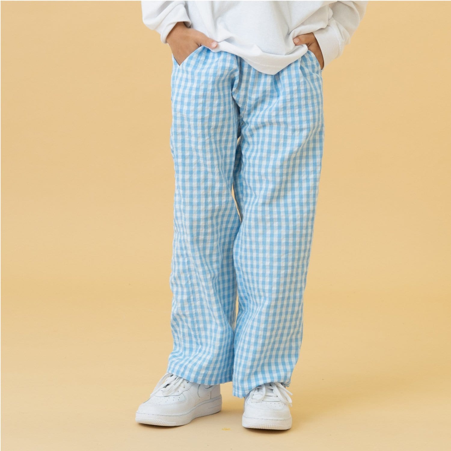 ギンガムチェックリラックスパンツ