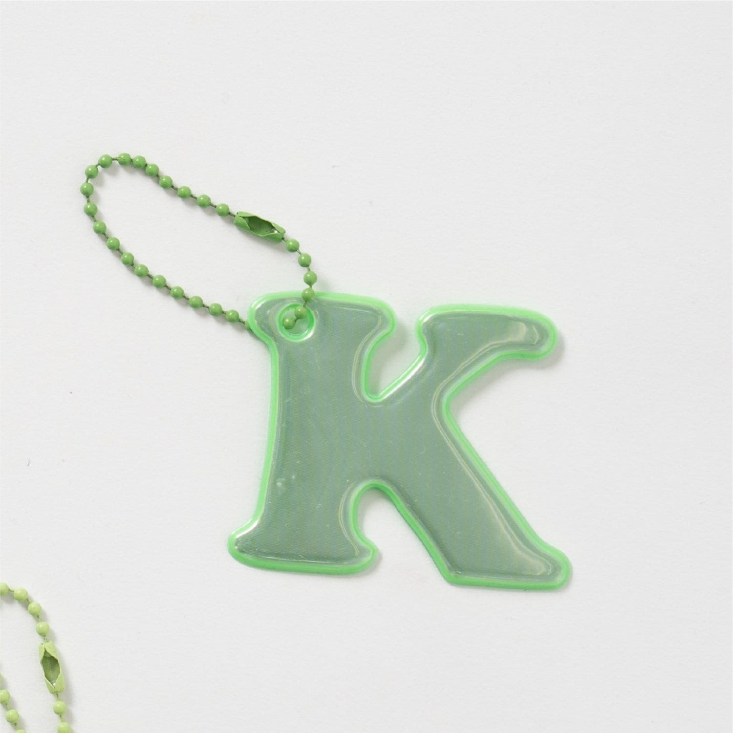 あんしんアルファベットリフレクターチャーム(緑)