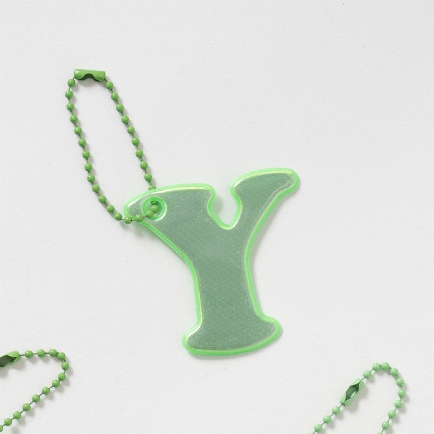 あんしんアルファベットリフレクターチャーム(緑)