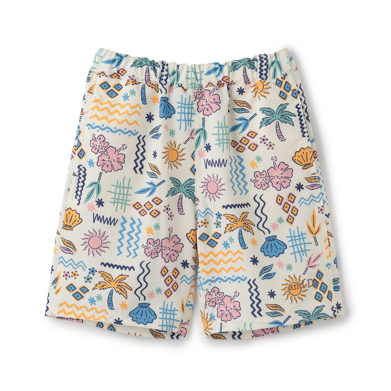 【水陸両用】【SETUP可】総ガラショートパンツ