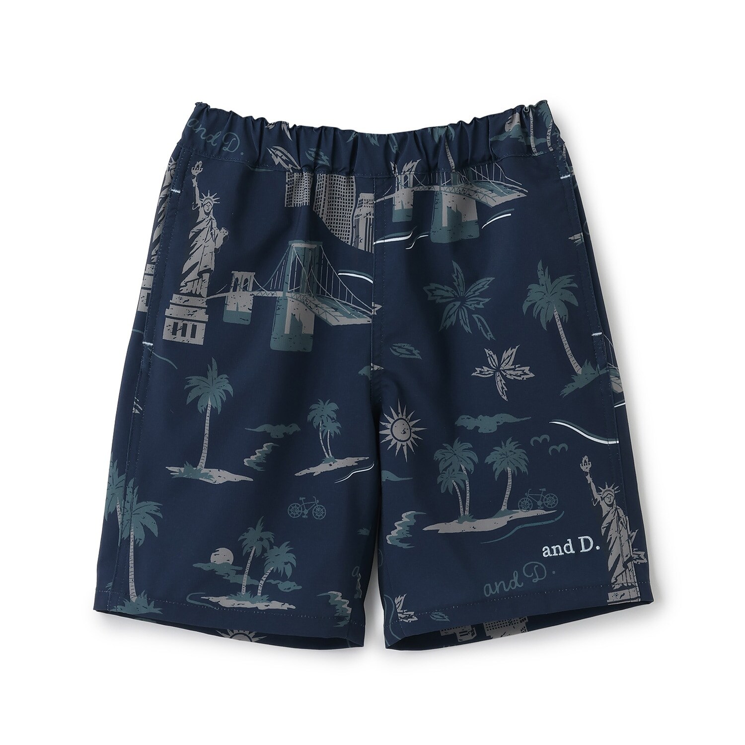 【水陸両用】【SETUP可】総ガラショートパンツ