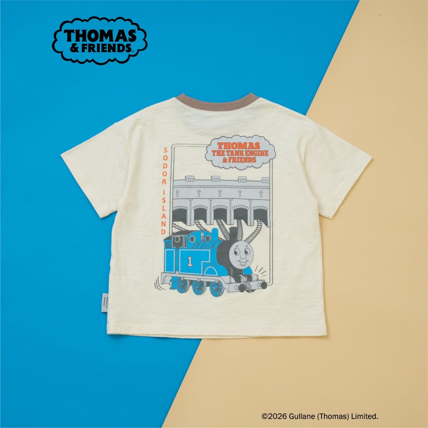 【3月13日発売予定】【きかんしゃトーマス】KIDSリラックスリンガー半袖T