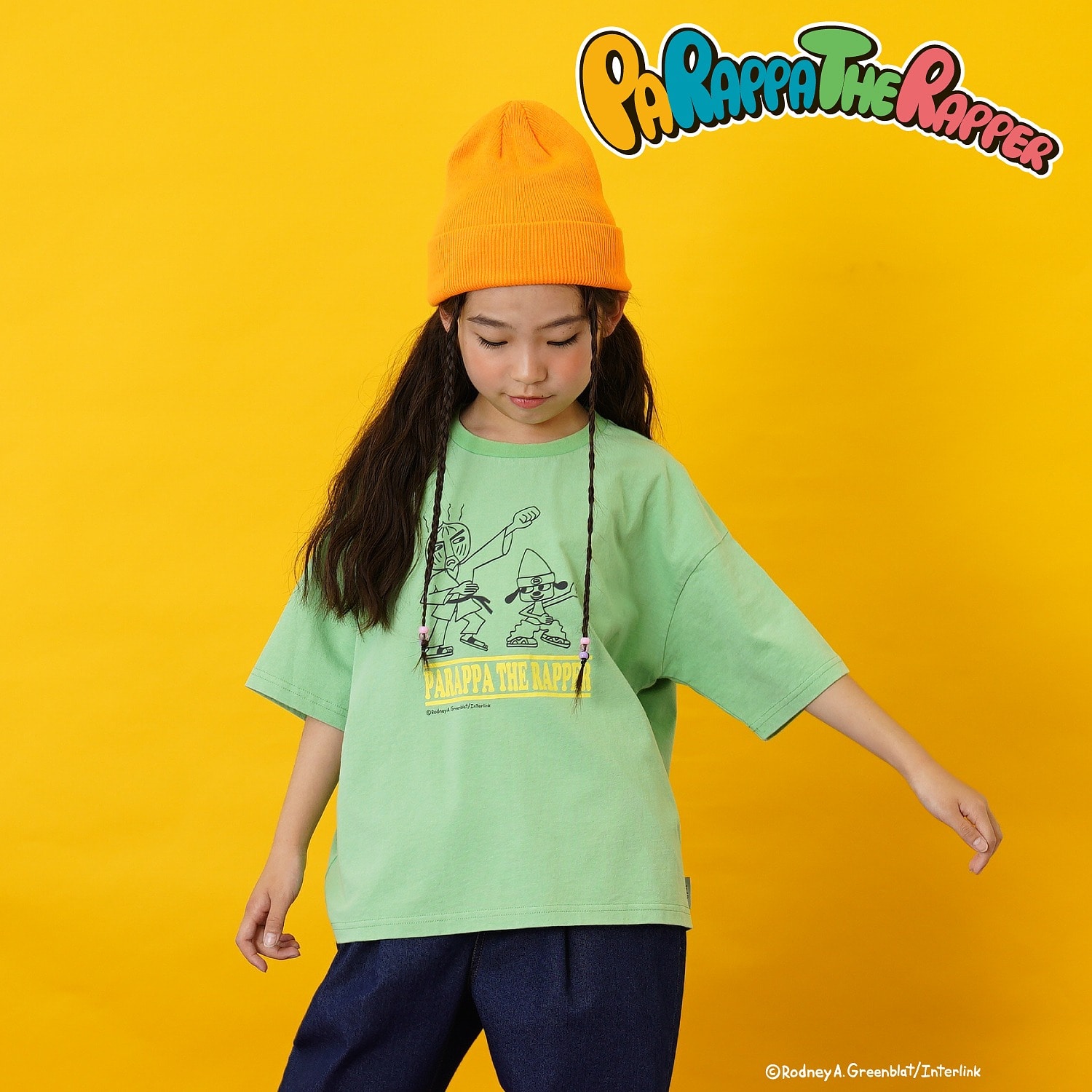 【パラッパラッパー】カラーワイド配色ロゴ半袖T