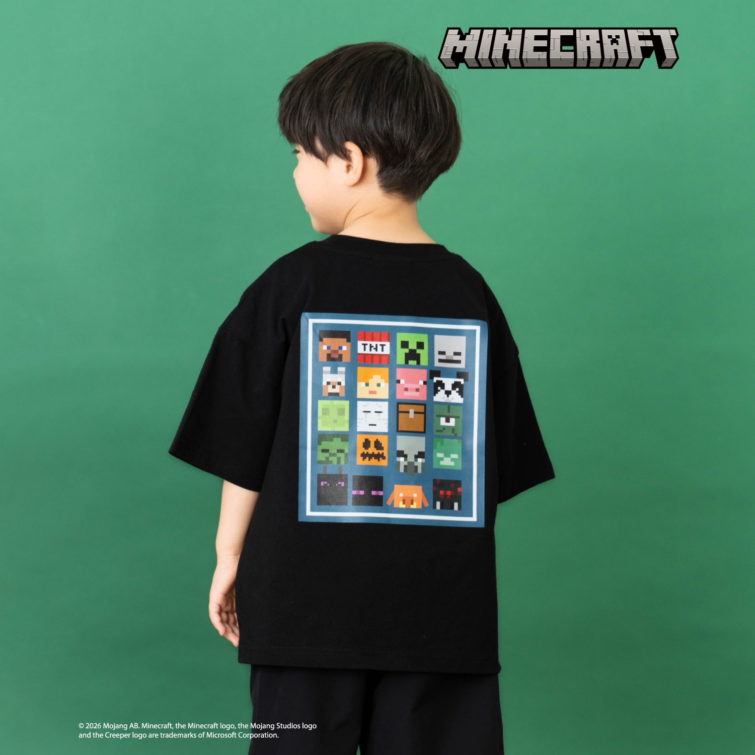 【マインクラフト】アイコンブロックバック半袖T