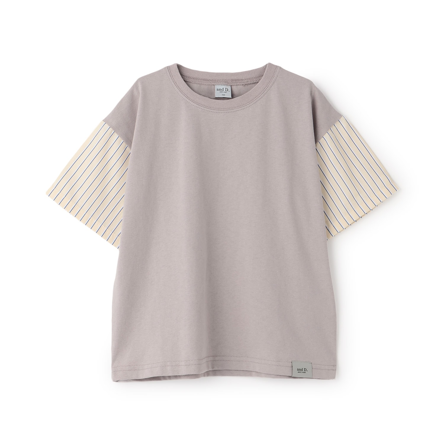 袖異素材ワイドシルエット半袖T