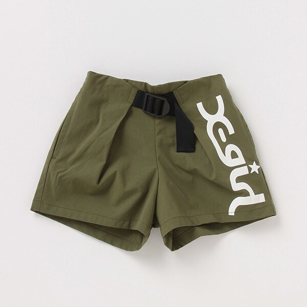 ビッグロゴ入りナイロンショートパンツ