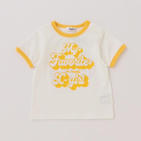 【人気商品再入荷】【直営店で取り扱い無し】ロゴモチーフリンガーTシャツ