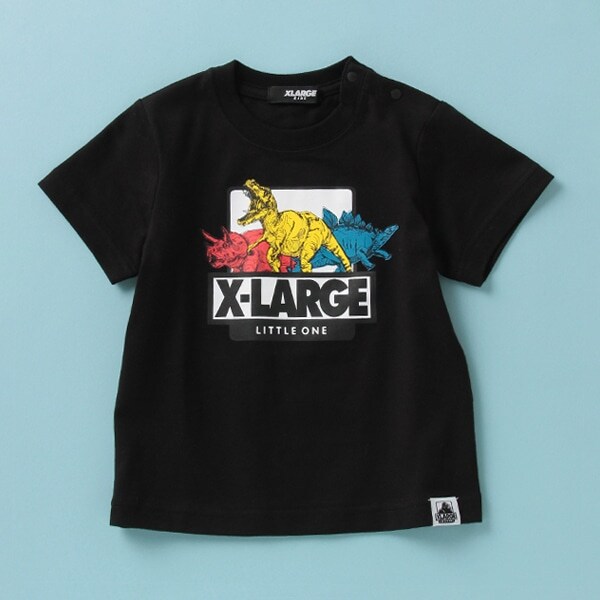 Tシャツ アーティスト「QP」プリント 恐竜 カラフル恐竜プリントTシャツ(90 黄): キッズ - ナルミヤ