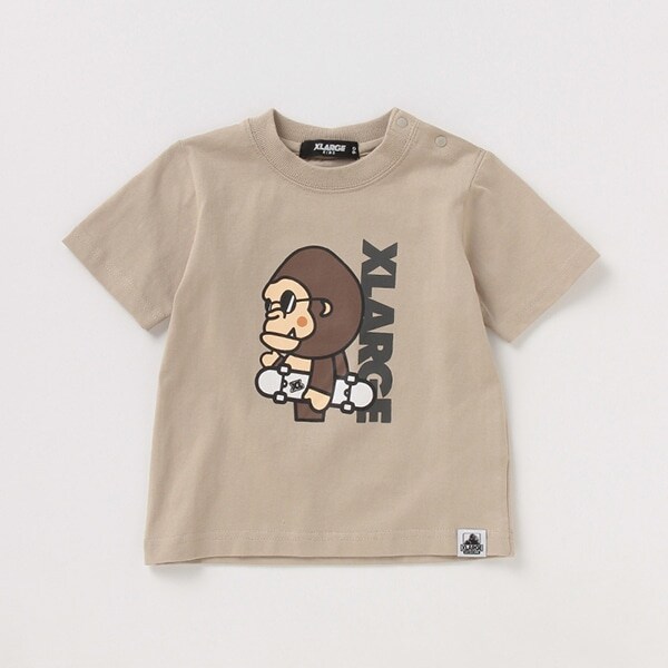 吸水速乾 接触冷感 ファニーゴリラプリントTシャツ