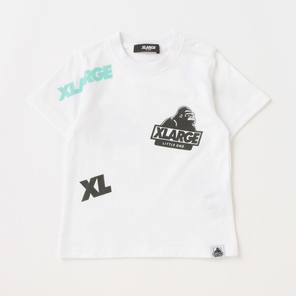 【人気商品再入荷】【直営店で取り扱い無し】【抗菌加工】ランダムプリントロゴ半袖Tシャツ