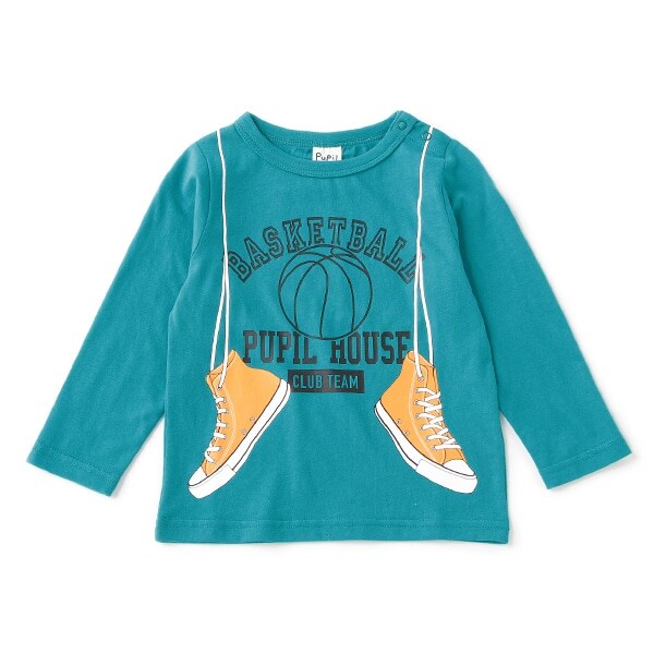 バスケットプリントTシャツ