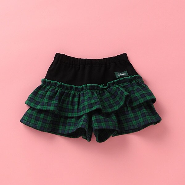 PUTUMAYO チェックフリルキュロット　ドロワーズ PUTUMAYO チェックフリルキュロット ドロワーズ